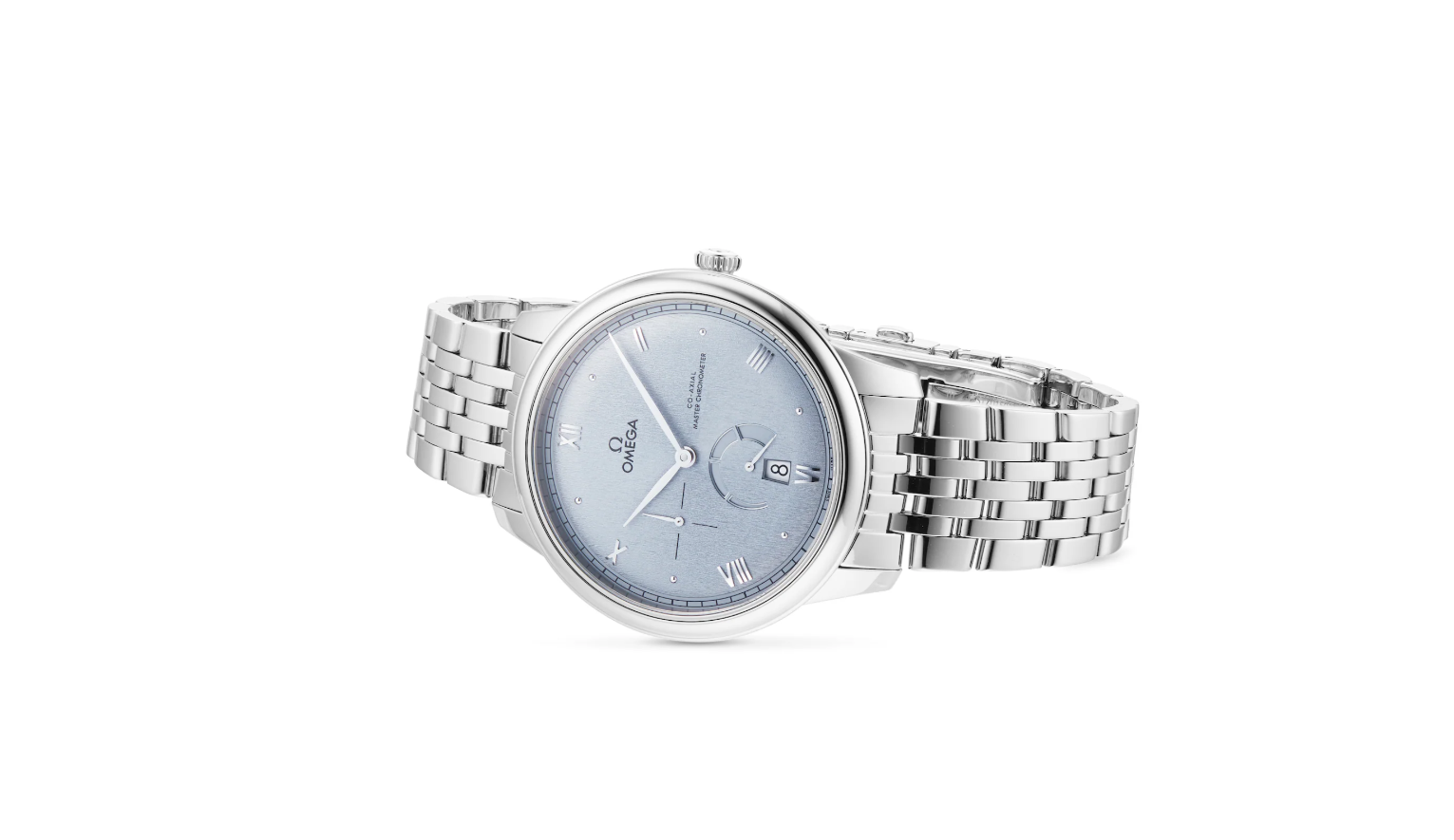 OMG De Ville Prestige Co-Axial Chronometer Power Reserve 41mm Mens Watch Blue