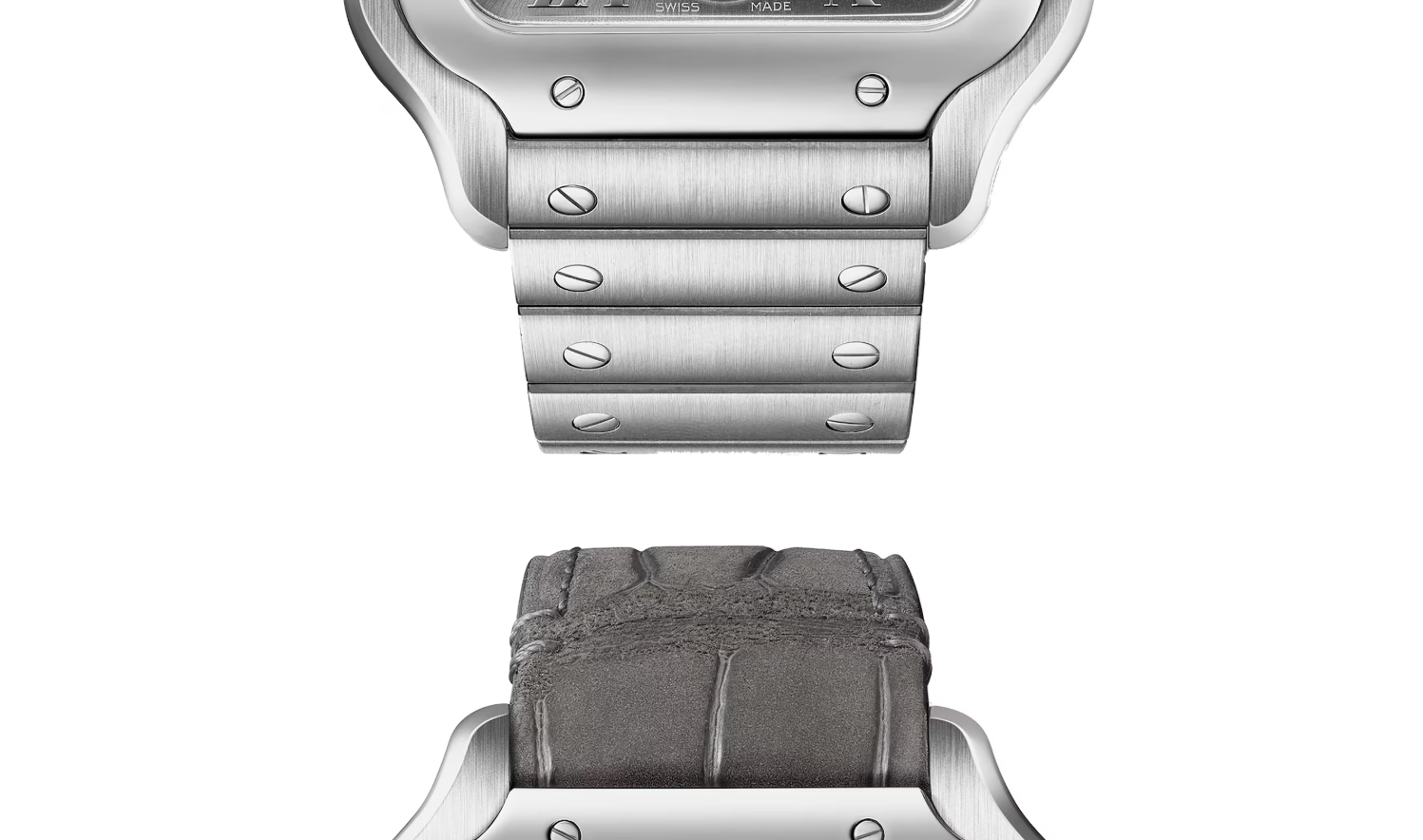 Santos De CRT Watch, Large Model, Mechanical Movement With Automatic Winding, Steel