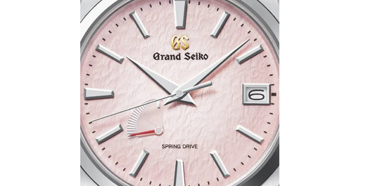 GSK Heritage Pink Snowflake Spring Drive 20th Anniversary Limited Edition 41mm Mens Watch