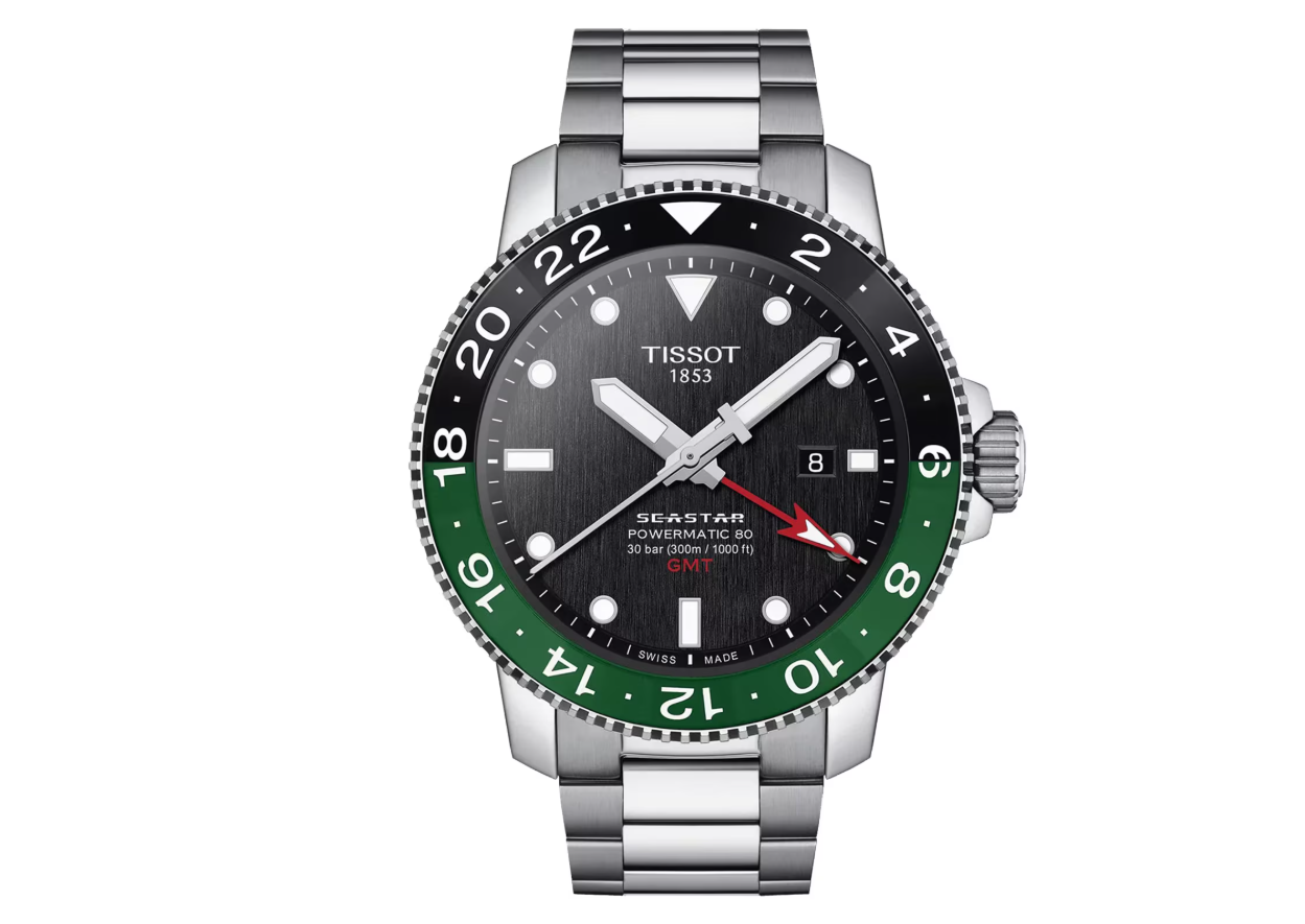 TIST Seastar 1000 Powermatic 80 GMT 46mm Mens Watch Black