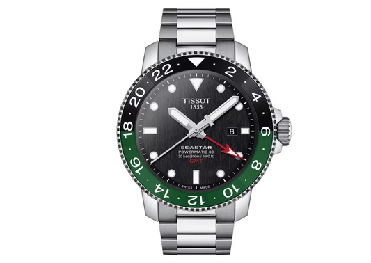 TIST Seastar 1000 Powermatic 80 GMT 46mm Mens Watch Black