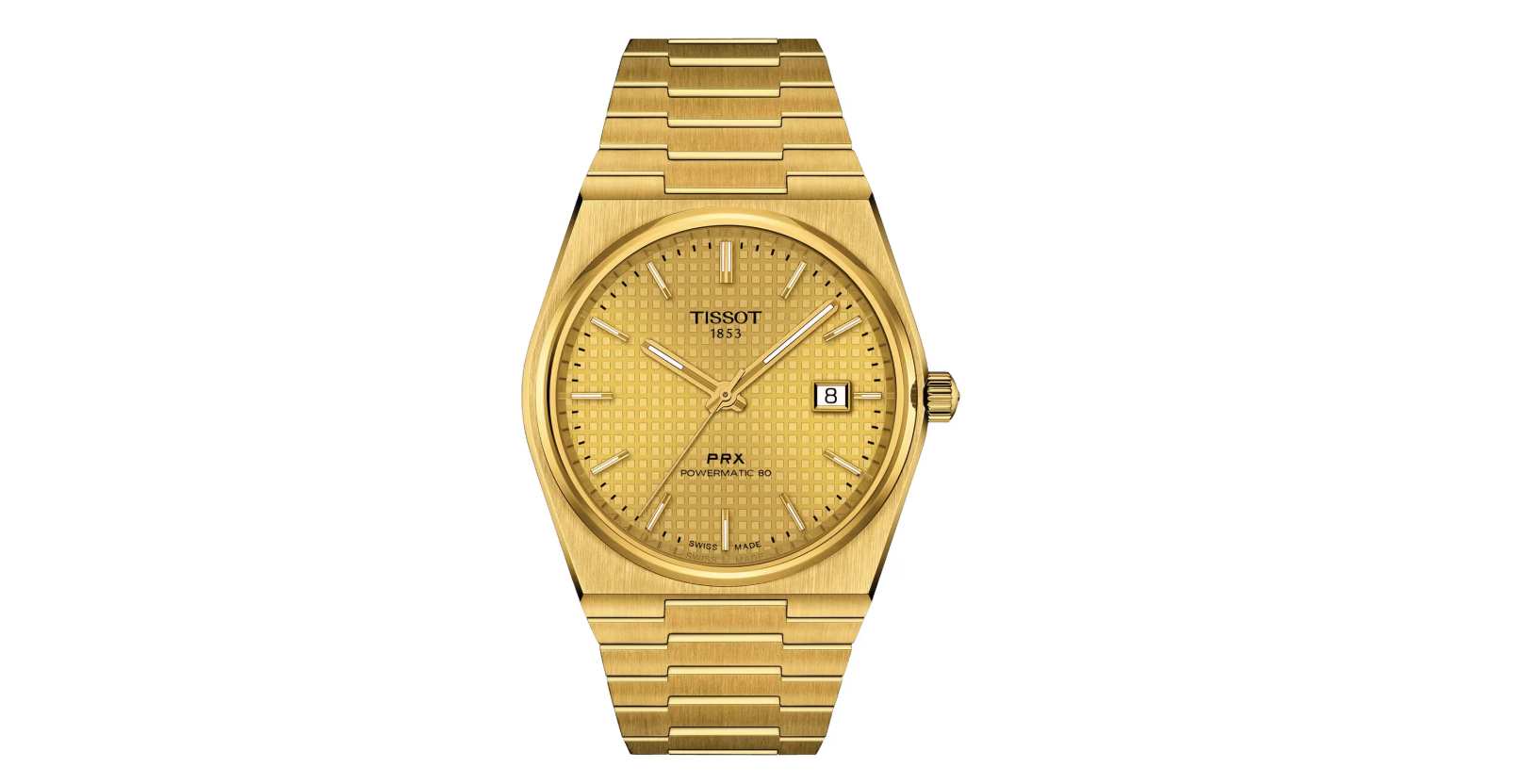 TIST PRX Powermatic 80 40mm Mens Watch Gold