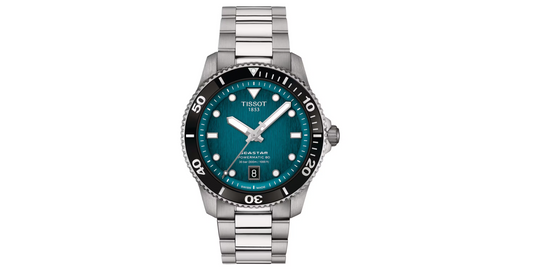 TIST Seastar 1000 Powermatic 80 40mm Mens Watch Turquoise