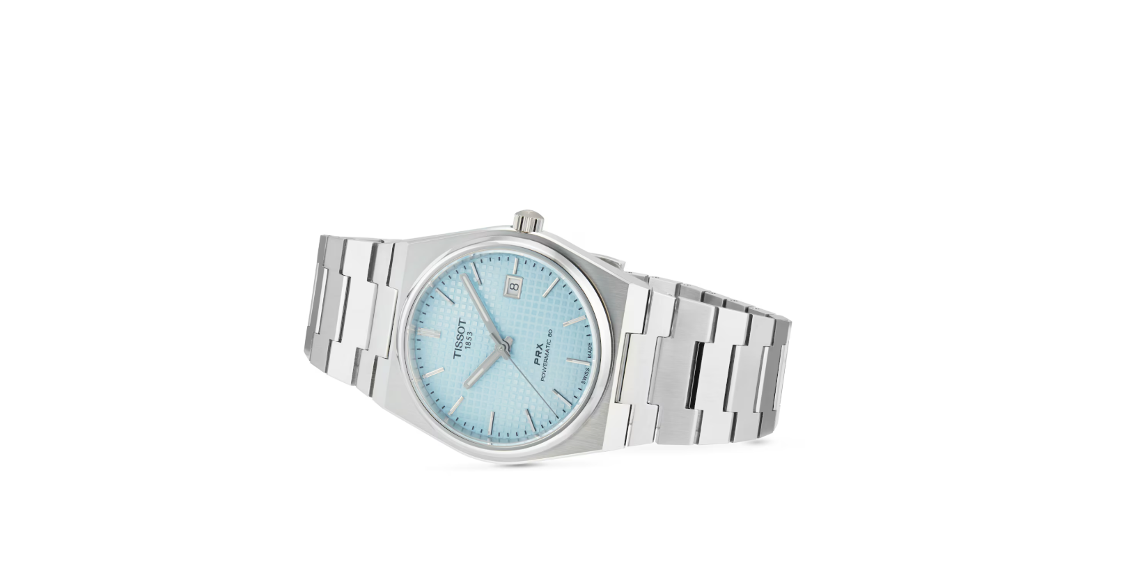 TIST T-Classic PRX Powermatic 80 40mm Mens Watch Light Blue