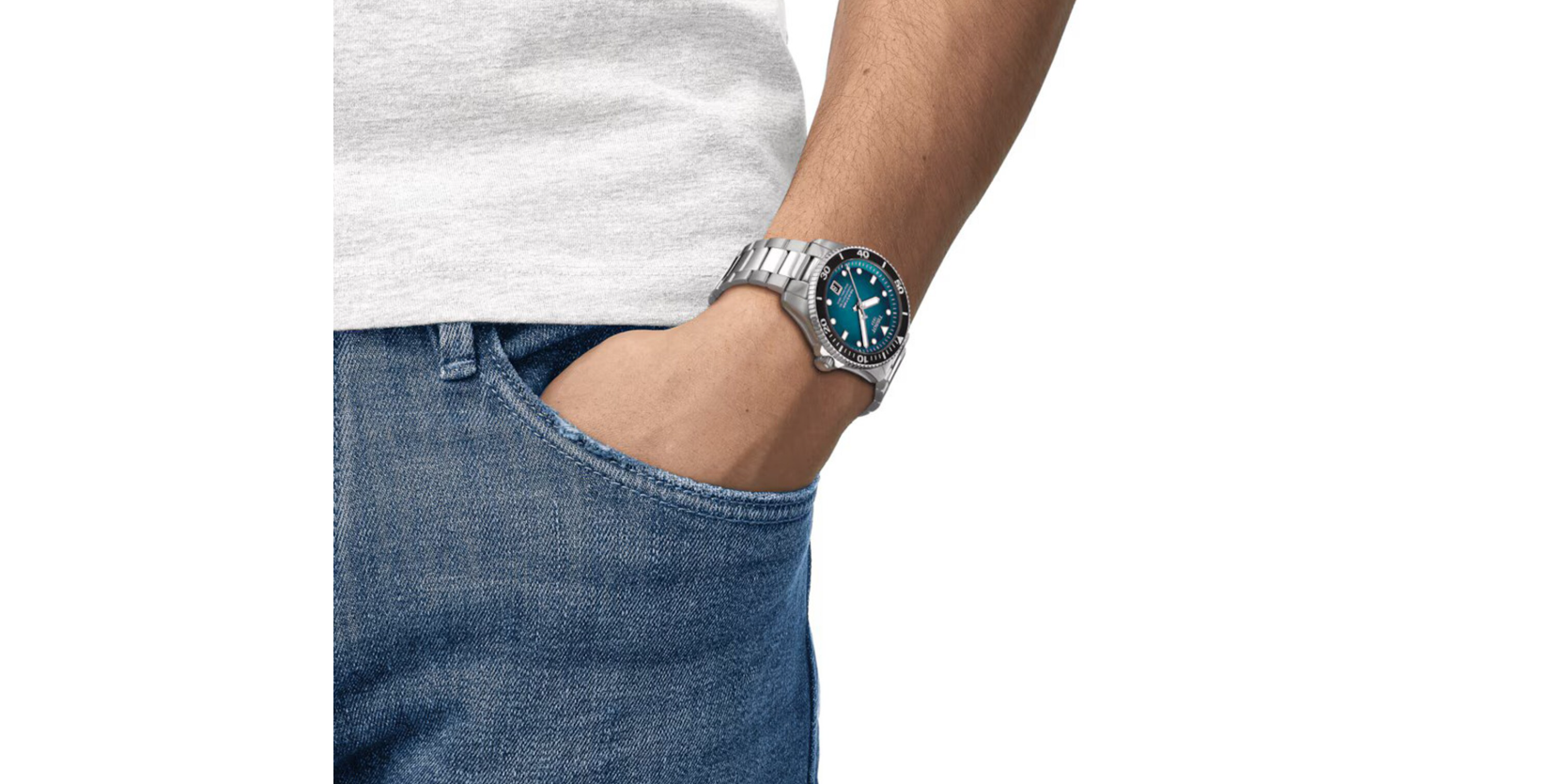 TIST Seastar 1000 Powermatic 80 40mm Mens Watch Turquoise