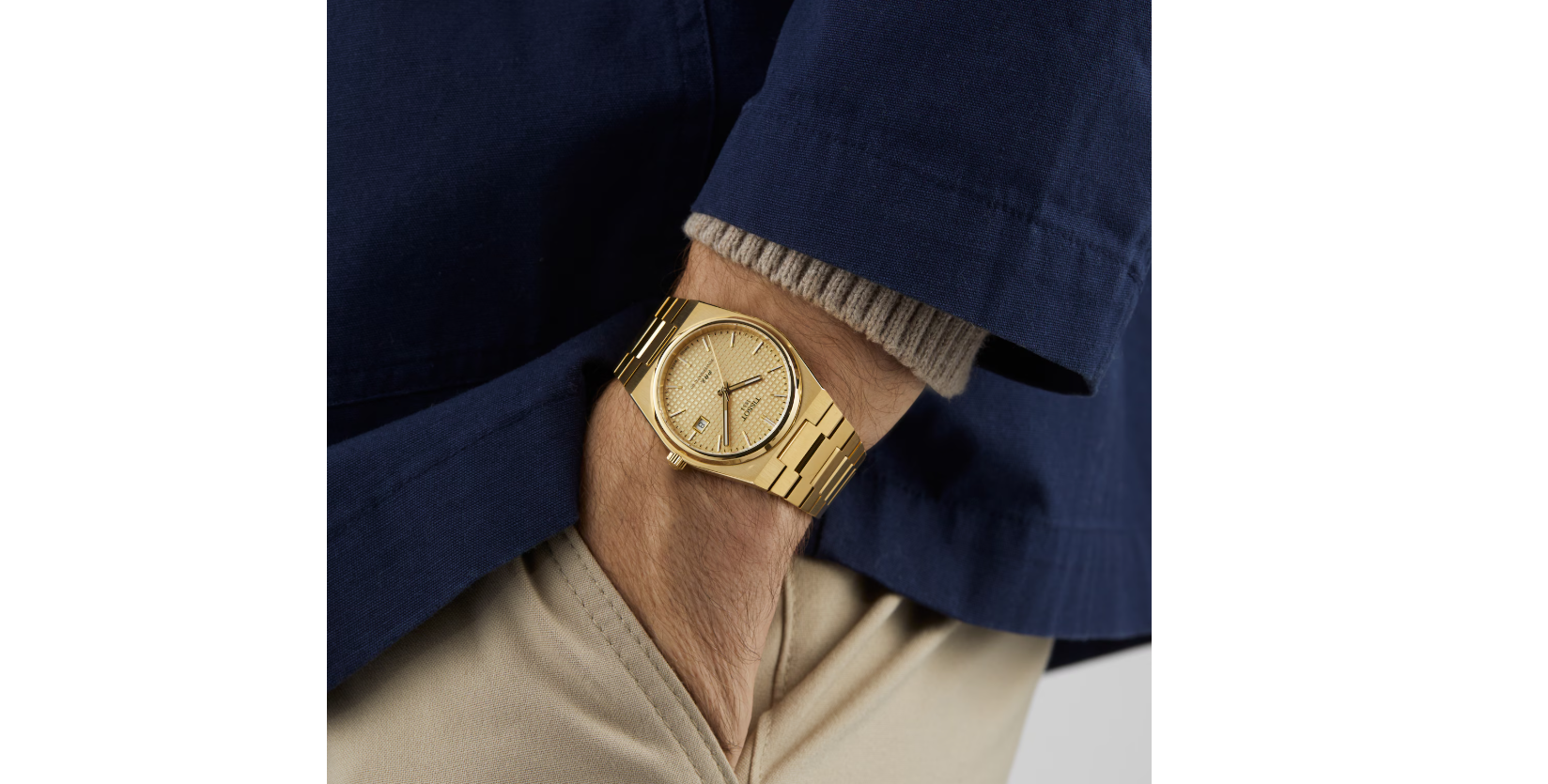 TIST PRX Powermatic 80 40mm Mens Watch Gold