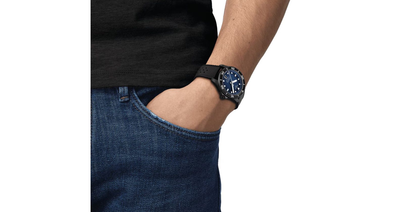 TIST Seastar 1000 Powermatic 80 40mm Mens Watch Blue