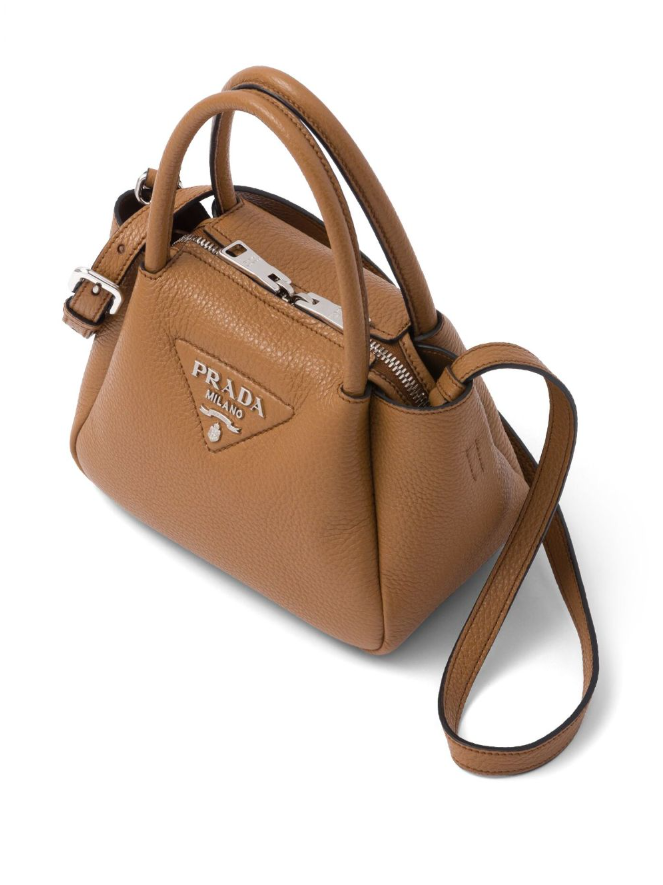 PDA logo-embellished leather mini bag