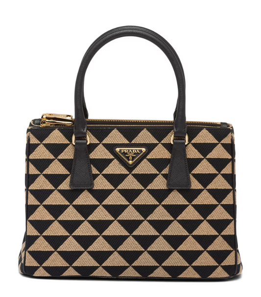PDA Small Symbole Embroidered Top-Handle Bag