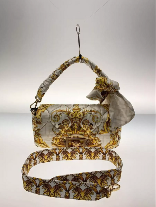 FDI 8BR600 Handbag x VERSACE Mamma Bucket White Total Pattern Used
