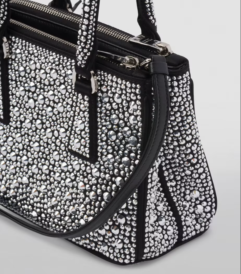 PDA Mini Embellished Galleria Top-Handle Bag