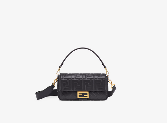 BT Black nappa leather bag with FF motif
