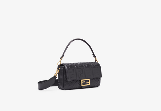 BT Black nappa leather bag with FF motif