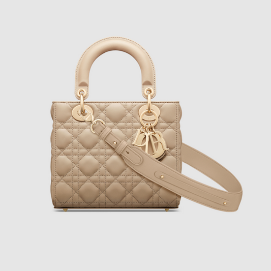 Small Lady Dior My ABC DIR Bag Black Cannage Lambskin