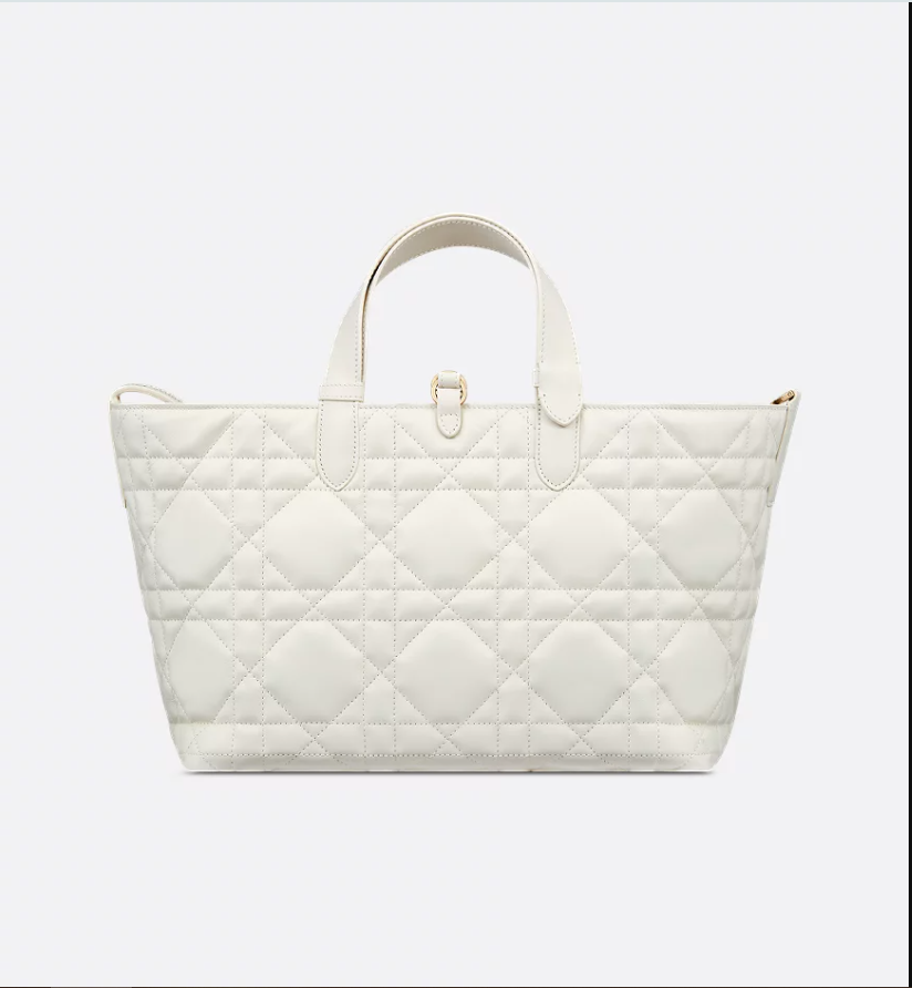 Medium DIR Toujours Bag Denim Blue Macrocannage Calfskin