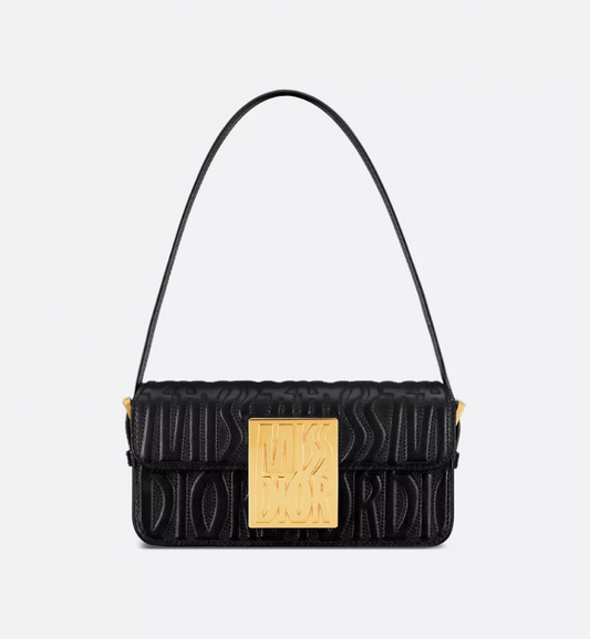 Miss DIR Flap Bag Black Quilted Miss Dior Allover Calfskin