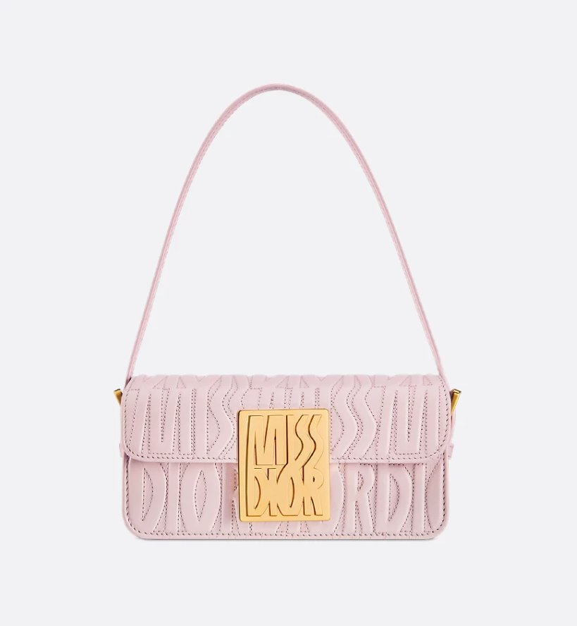 Miss DIR Flap Bag Black Quilted Miss Dior Allover Calfskin