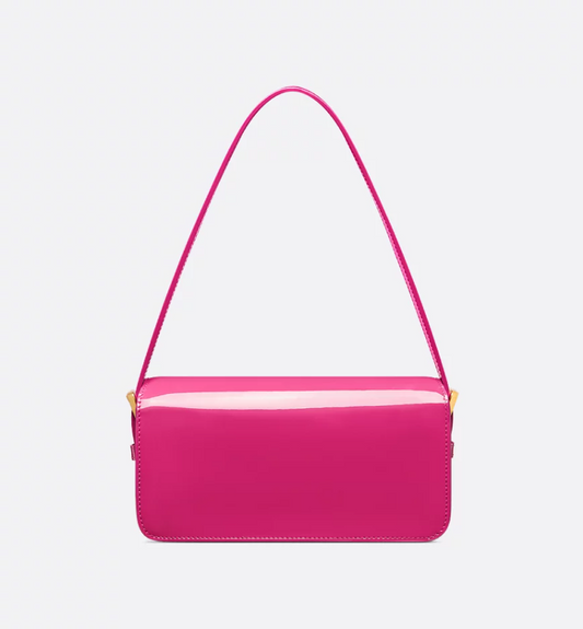 Miss DIR Flap Bag Black Patent Calfskin
